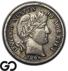 1899 Barber Dime, XF
