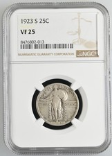 1923 S Standing Liberty Quarter NGC VF-25