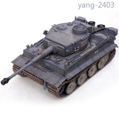 1/35 German Tiger I Tank 503rd Hvy Pz Btl No.332 German Grey Finished Model Gift