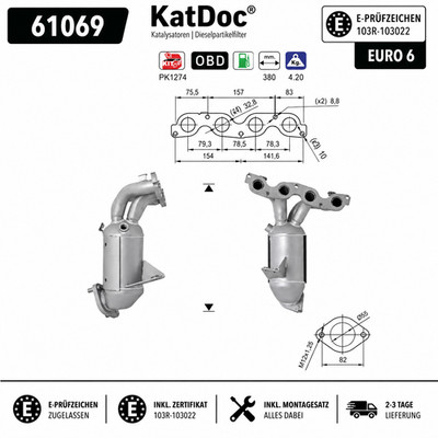   Katalysator für Hyundai i20, Euro 6