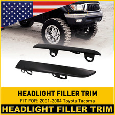 2x Front Bumper Grille Headlight Filler Panels Trim Fits Toyota Tacoma 2001-2004
