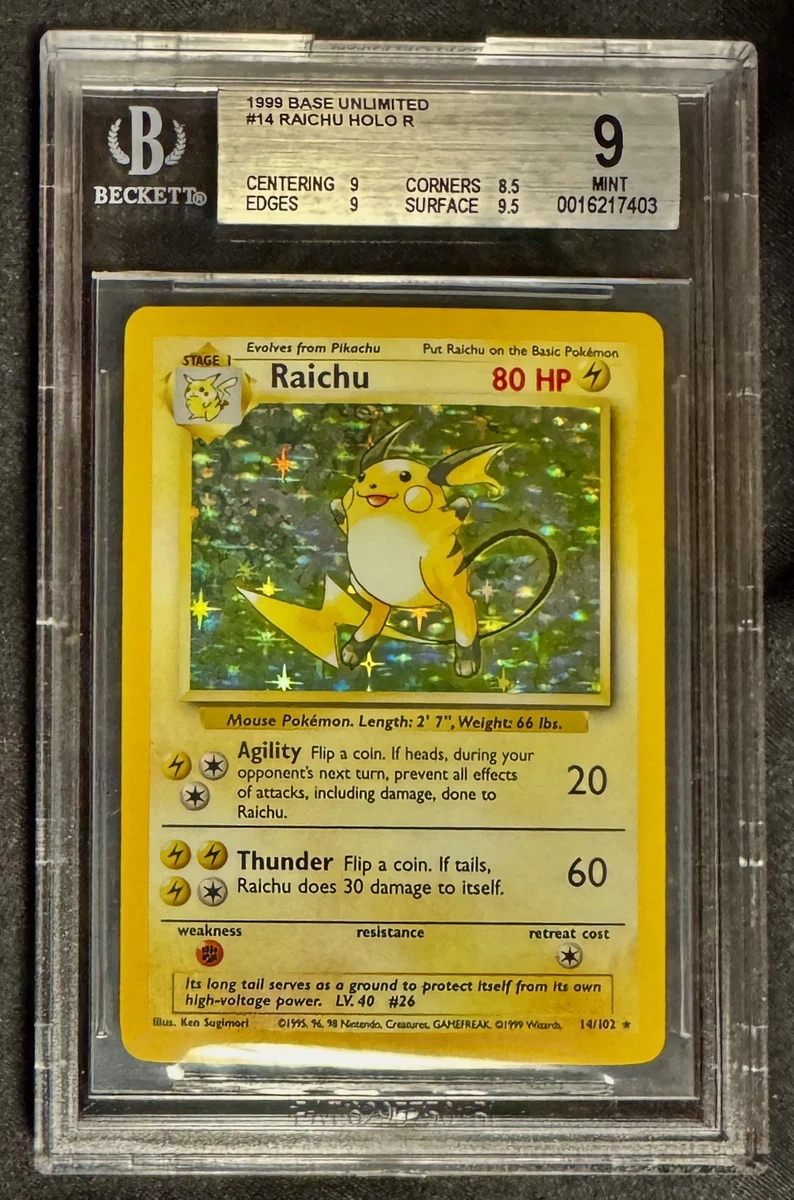 Pokémon Base Set Pokémon TCG Grade 9 Individual Collectible Card