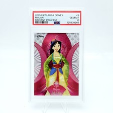 2025 Disney Aura Radiant Princess Mulan #3 PSA 10 Pop 7 Kakawow 