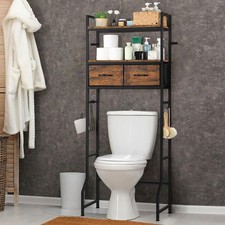 Over The Toilet Bathroom Storage Cabinet for Freestanding, Above Toilet Shelf