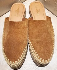 Sam Edelman Suede Leather Austin Slip-On Mules Espadrilles Women's 8M