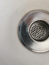 Bathroom Sink Filter Hair Catcher Stainless Steel Drain Strainer Basket 2Pcs