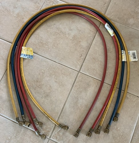 Yellow Jacket Plus Charging Hoses SET OF 5 60 Inch