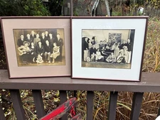 2 framed photos~1930s radio shows KOL CARNIVAL GANG~ Seattle~Happy Go Lucky gang