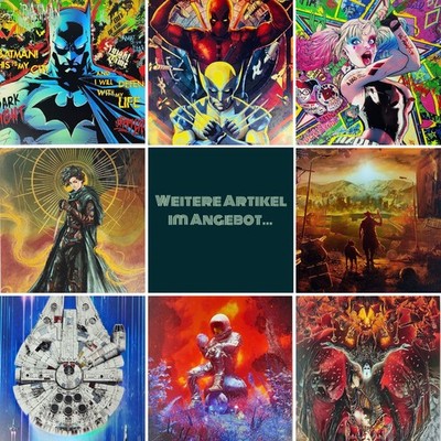 Displate Metal Posters Limited Edition 3D-Druck Glow Holo-Finish Auswahl NEU