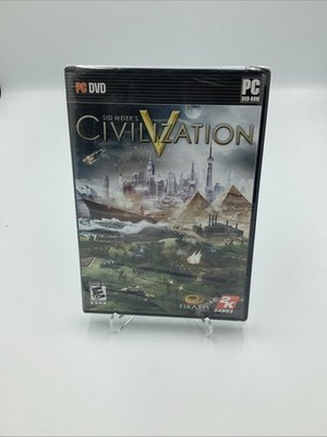 Sid Meier's Civilization V 5 (PC CD-Rom, 2010) BRAND NEW SEALED