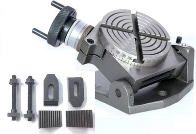 Horizontal Vertical 4'' Inch II 100 mm Rotary Milling Indexing Table with M6