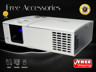 Optoma HD71 DLP Projector for Conference Calls and Video Meetings 2400 Lumens 4K