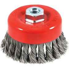 Forney 4 In. Knotted .020 In. Angle Grinder Wire Brush 72753 Forney 72753