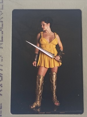 ATHENA MASSEY SWORD SHIELD ACTRESS 35MM COLOR TRANSPARENCY SLIDE 2000 #8