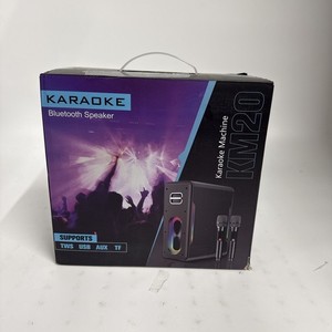 KM20 Black Powerful Portable Karaoke Machine With Bluetooth Speaker