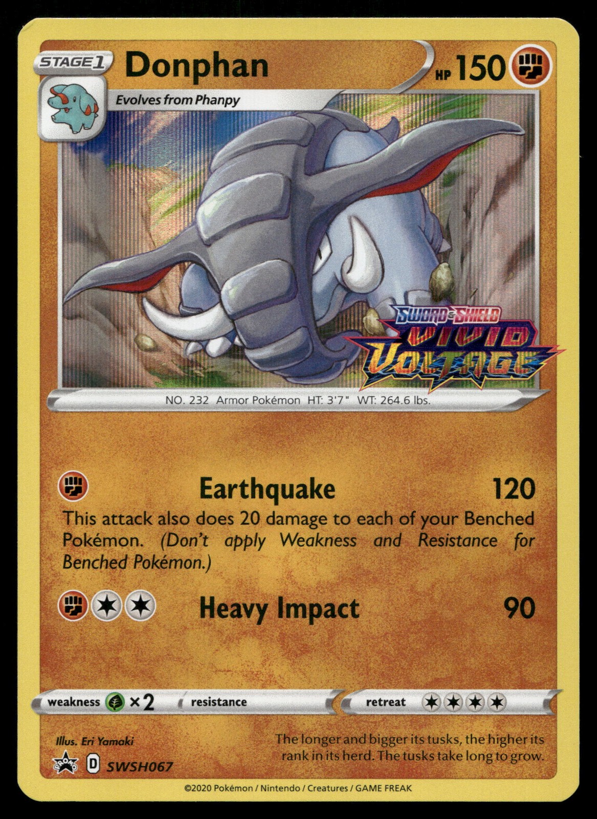 Donphan SWSH067 | Promo | SWSH Black Star | NM | Pokemon