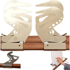2 Sets Adjustable Easel Hand Rest Support Bar Metal Hand Support for Sketching