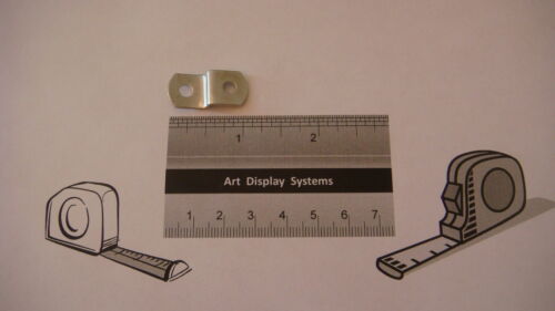 1/4" 2-HOLE CANVAS OFFSET CLIPS  50 PER PACK W/ 50 # 6 3/8" SCREWS +SAMPLE PACK - Picture 1 of 2