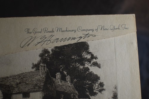 *SIGNED* Merry Christmas & Happy New Year Card, Good Roads Machinery Company New - Picture 2 of 5