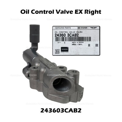 ⭐Genuine⭐ Oil Control Valve EX Right 243603CAB2 for Hyundai