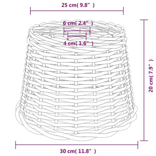 Ceiling Lamp Shade Hall Wicker Ceiling Light Shade Pendant Lamp Shade vidaXL - Picture 26 of 55