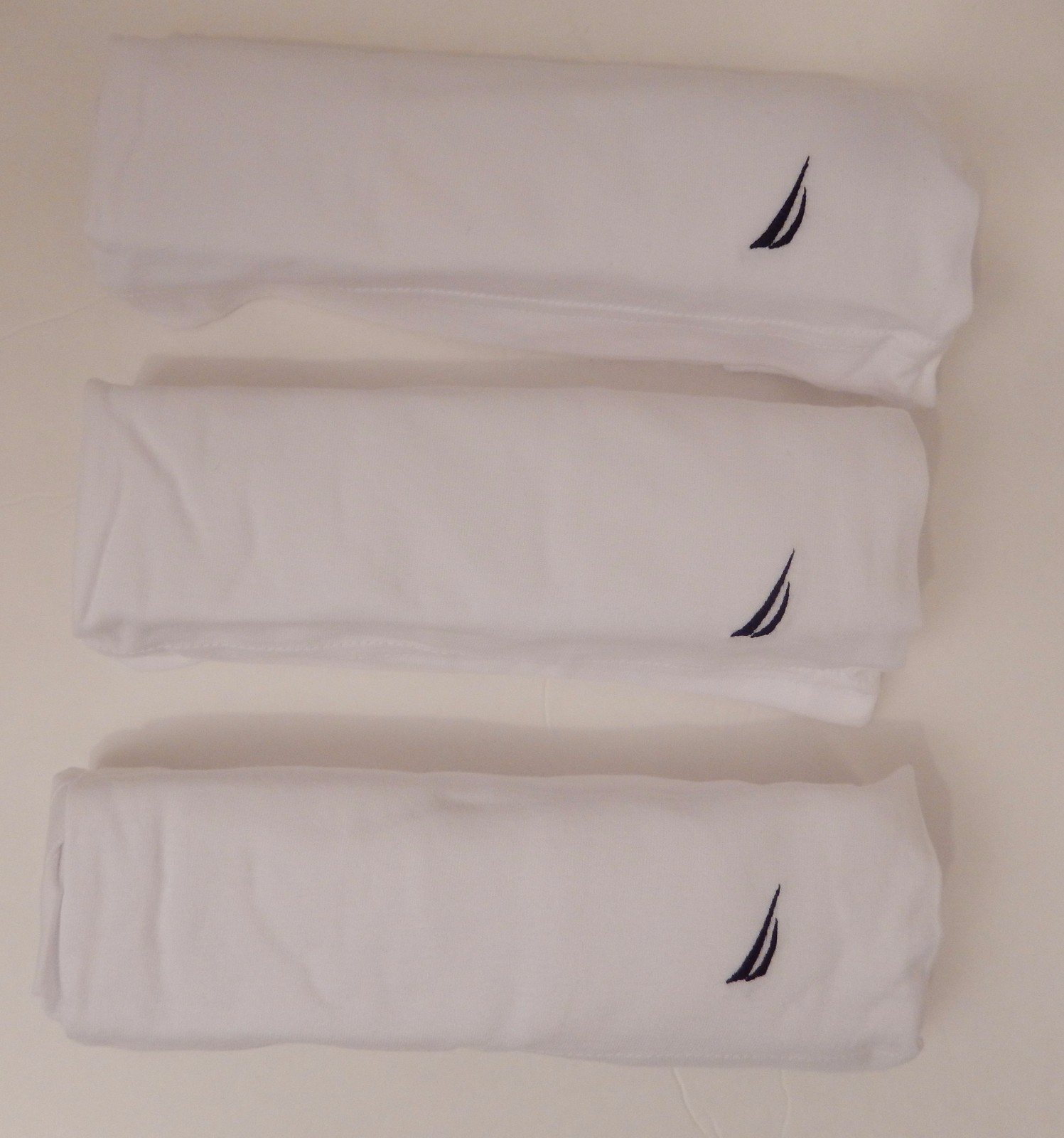 3 GENUINE NAUTICA MENS COTTON BLACK CREWNECK S M L XL XXL TSHIRTS UNDERSHIRTS eBay