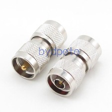 UHF male plug PL-259 PL259 to N male Straight RF Coaxial Connector Adapter