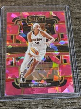 2024 Panini Select WNBA - Concourse Level PINK CRACKED ICE # 65 Rhyne Howard