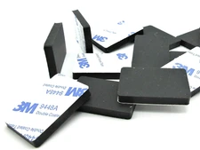 1" x 1 1/2" Non Slip Wooden Furniture Foot Pads  Chair Feet  3M Adhesive Backing