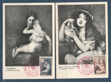carte  1er jour la paire  croix rouge  68  Mulhouse   1954