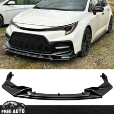 Carbon Fiber Front Bumper Lip Fits 20-24 Toyota Corolla SE XSE C Style PP