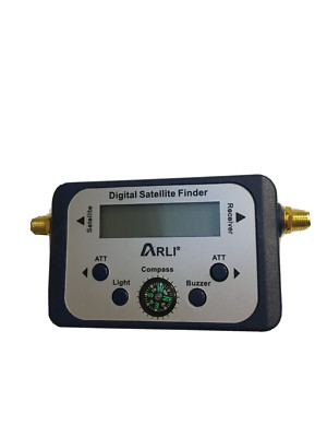 ARLI- Digitaler Satelliten Finder LCD-Anzeige mit Kompass und Ton gebraucht