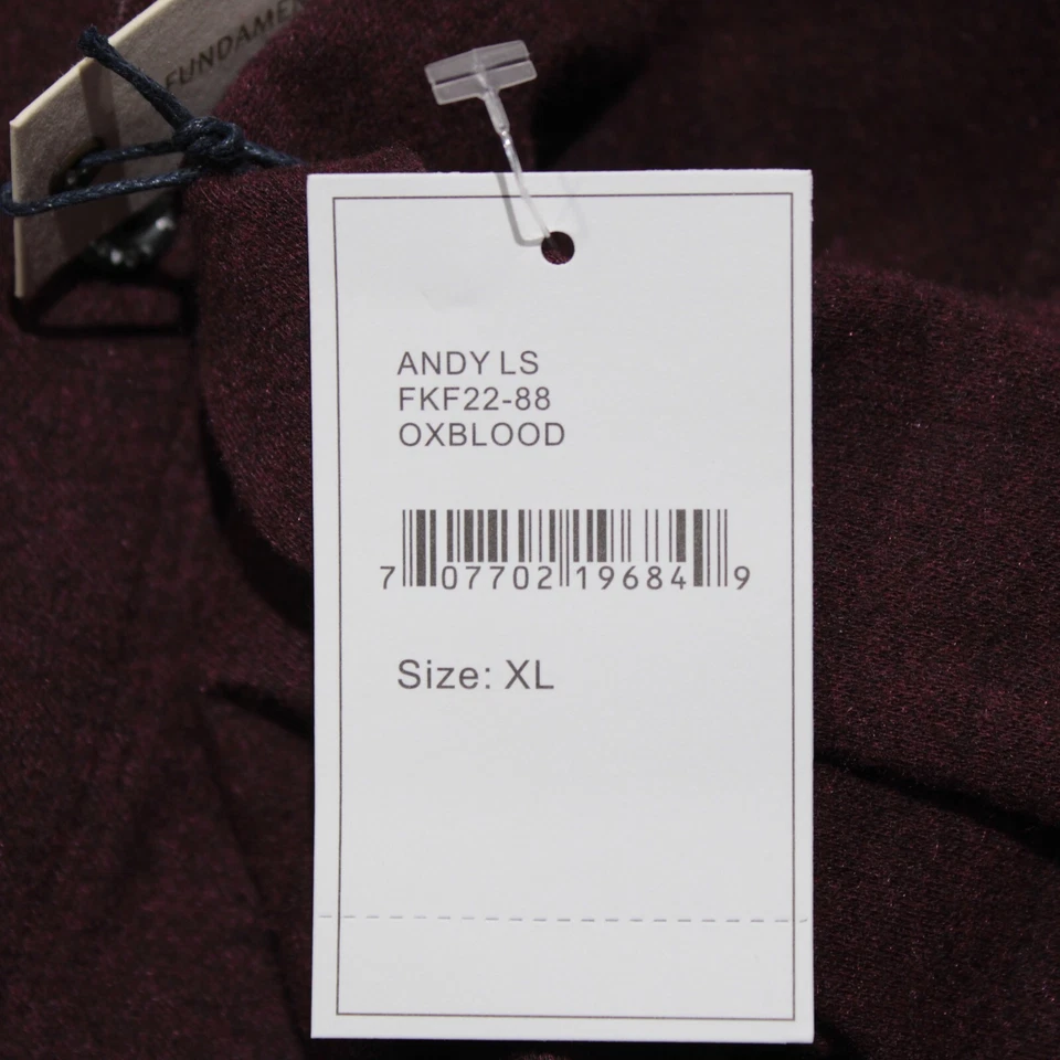 Fundamental Coast NWT Andy Casual Button Down Shirt Size XL in Oxblood Red - Image 2 of 4