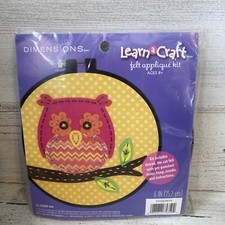 New Dimensions Learn a Craft Felt Appliqu  Kit Owl 72-75350