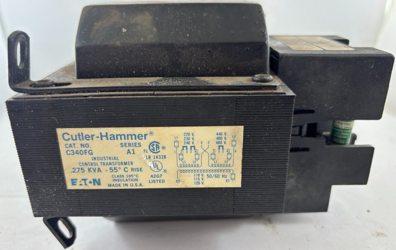 CUTLER HAMMER INDUSTRIAL CONTROL TRANSFORMER C340FG