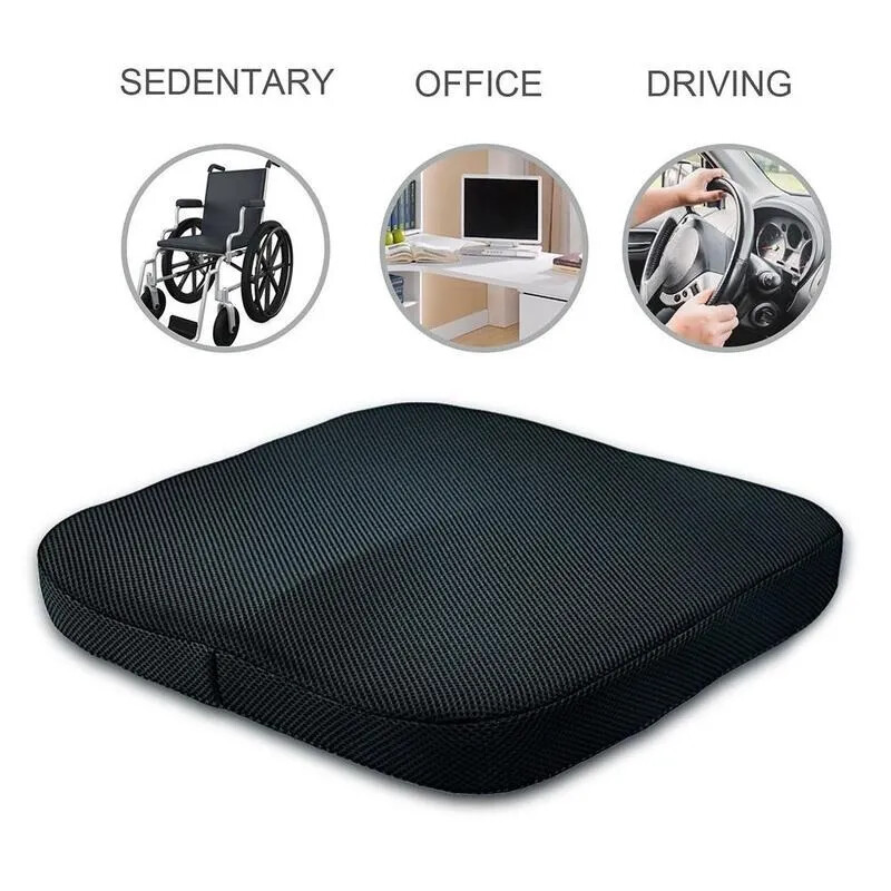 New Tailbone Sciatica Relief Comfort Office Chair Car Seat Cushion Non-Slip
