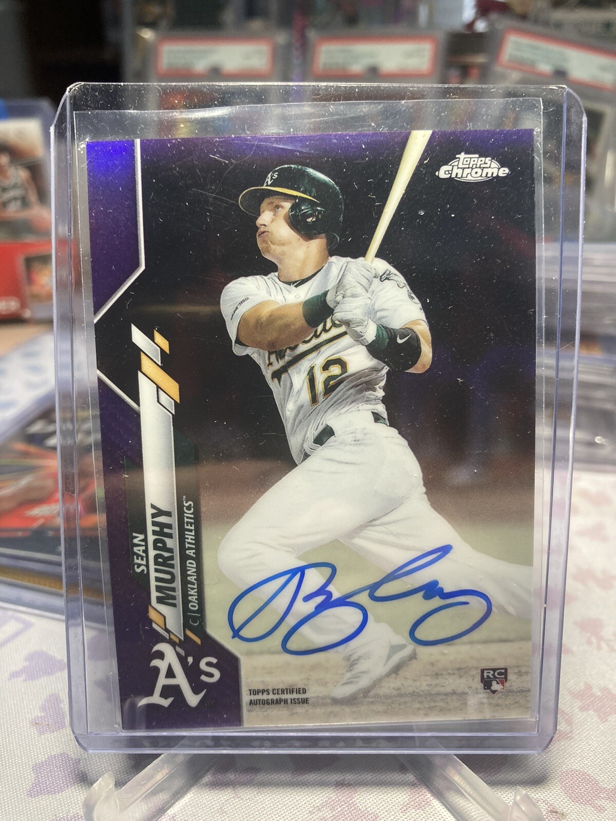 2020 Topps Chrome Rookie Purple Refractor AUTO #RASM Sean Murphy #/250