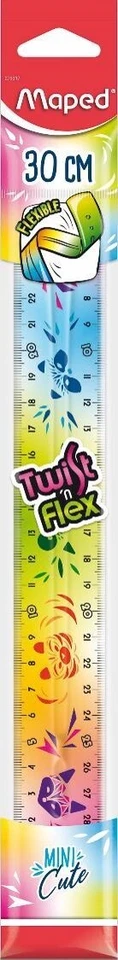 Maped Mini Cute Twist and Flex 30cm Flexible Bendy Ruler (Assorted Colours)