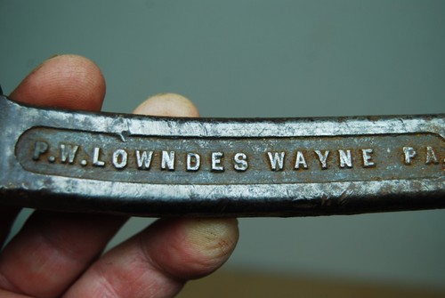 Antique Tool Patent Aug 24, 1897 Duplex #14 Pipe Wrench P.W. Lowndes Wayne Pa - Picture 5 of 23