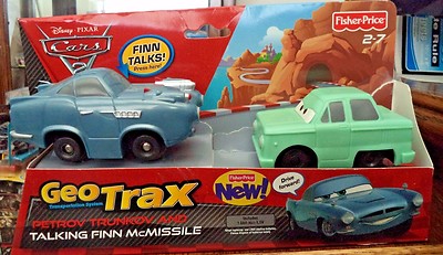 Fisher-Price GeoTrax Disney Cars 2 Petrov Trunkov and Talking Finn
