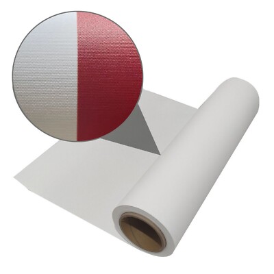 36 in x 40 ft  Aqueous Curl-Free Block-Out White-Back Fabric Banner - Matte