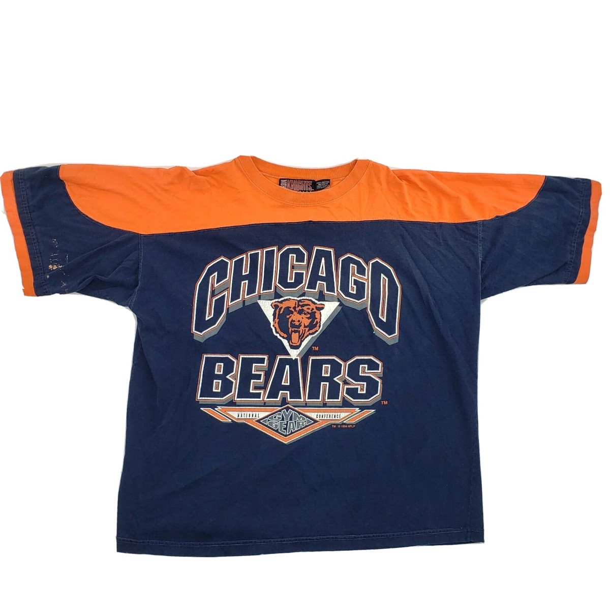 Vintage 1994 Chicago Bears Gym Gear T-Shirt XL Iron Knights Athletics NFL  90s