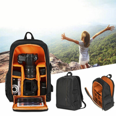 Large DSLR Outdoor Waterproof Camera Backpack Shoulder Bag Case For Canon NR 'YR