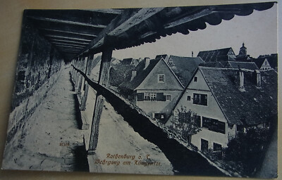 AK um 1920: ROTHENBURG o.d.T., WEHRGANG am Klingentor; blanko - Reinicke & Rubin