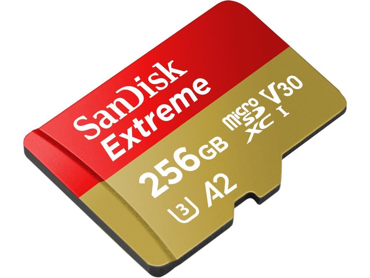 SanDisk 256GB Extreme microSDXC UHS-I/U3 A2 Micro SD Card with 