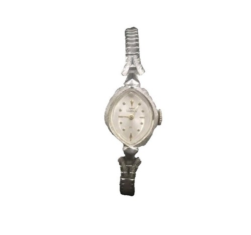 Vintage Waltham Ladies Wristwatch 21 Jewels Silver-Tone 