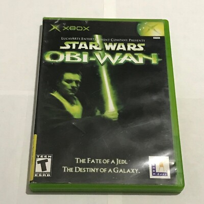 Star Wars Obi Wan (Microsoft Xbox, 2001) CIB Complete With Manual Tested