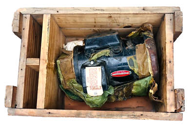 #ad #ad Delco Remy Model 1106461 Serial 26874 12 Volts Vintage Generator in Wood Box $174.99