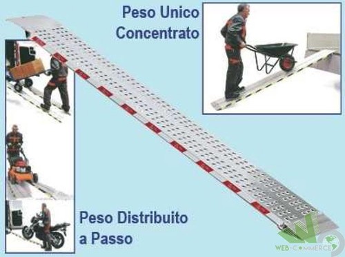 Pedana Esposizione Moto En Alluminium - Occasion, Utilisée Mais Fonctionnelle, Fabriquée En Italie