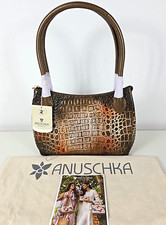 Anuschka Hand Painted Leather Croc Embossed R...